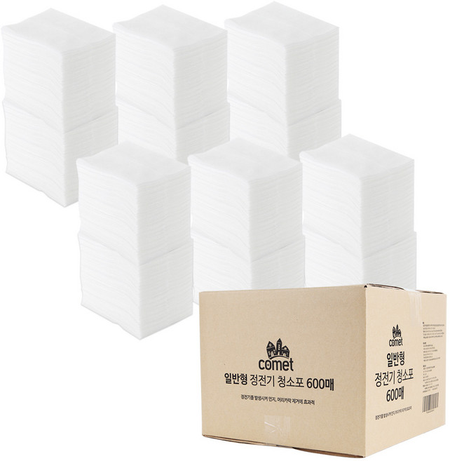 코멧 일반형 정전기 청소포 대용량 600매, 1개