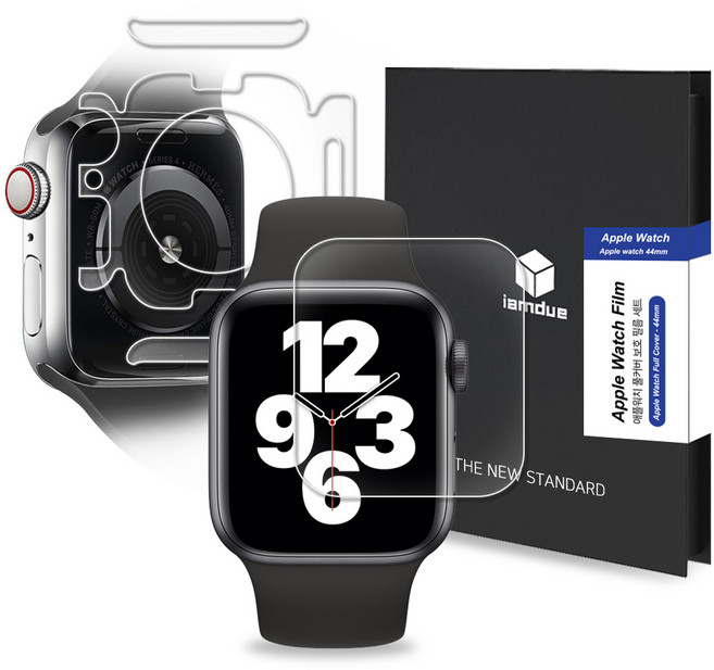 아이엠듀 애플워치 액정보호필름 전면+측면+후면 2매, 1개