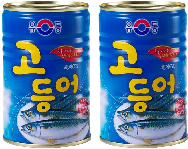 유동 고등어, 400g, 2개