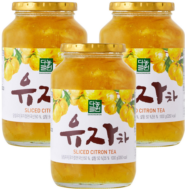 다농원 유자차, 1kg, 1개입, 3개