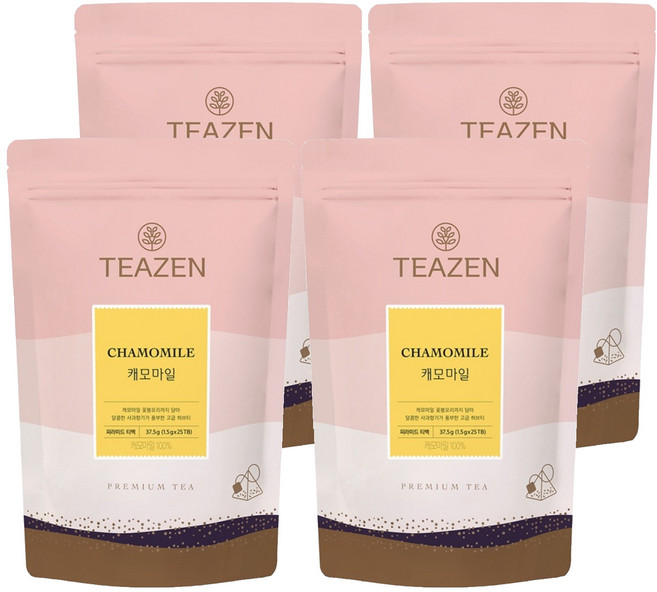티젠 캐모마일 25p, 25개입, 4개, 1.5g