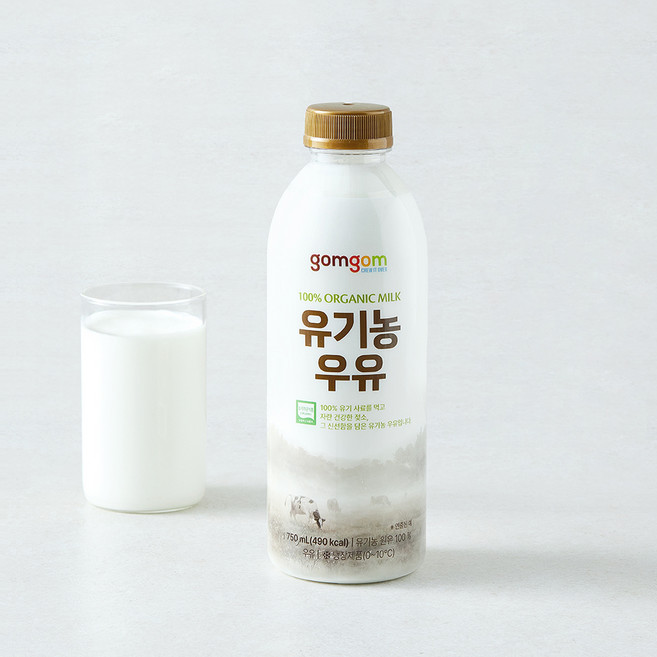 곰곰 유기농 우유, 1개, 750ml