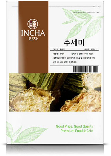 인차 수세미 사과락 절단, 200g, 1개