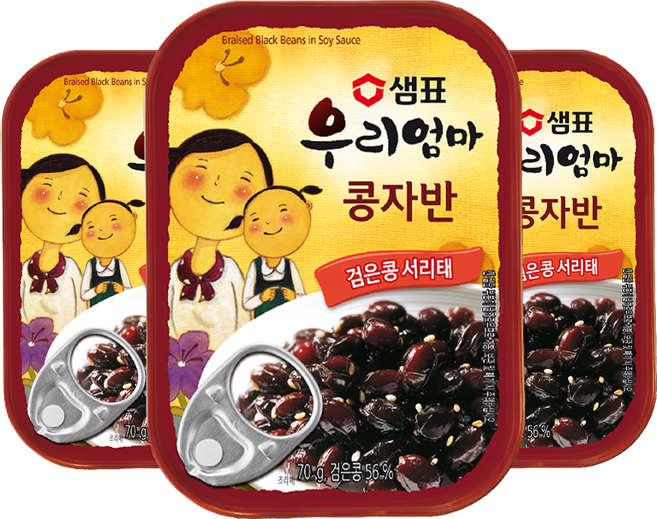 샘표 우리엄마 콩자반, 70g, 3개