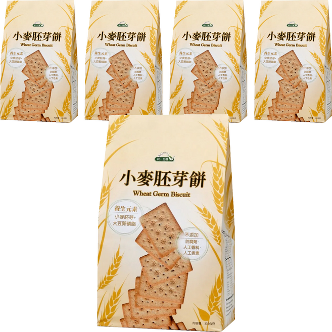 統一生機 小麥胚芽餅, 336g, 5包