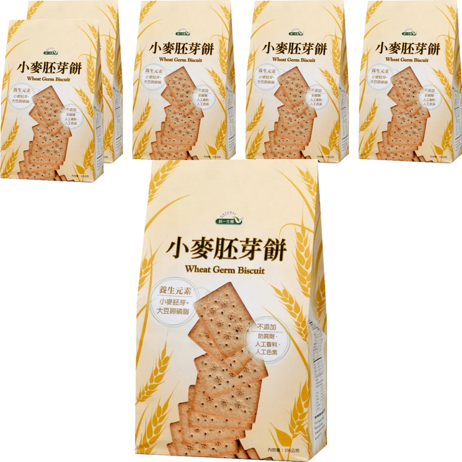 統一生機 小麥胚芽餅, 336g, 6包