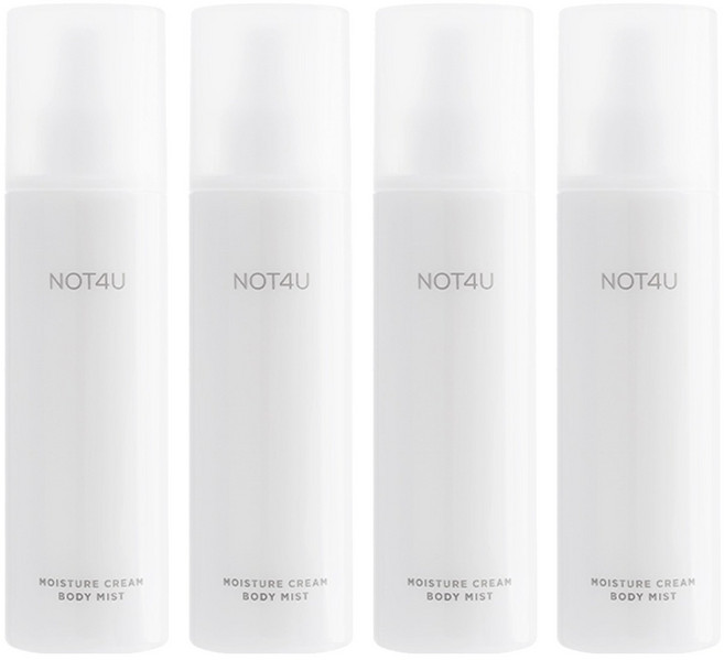 낫포유 모이스처 크림 바디 미스트, 200ml, 4개
