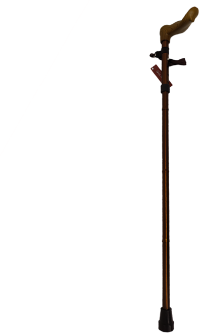 Merry Sticks 悅杖 人體工學折疊手杖 左手適用, 紳士棕, 1支