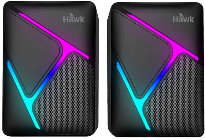 Hawk 浩客 USB 發光喇叭, U205, 黑色