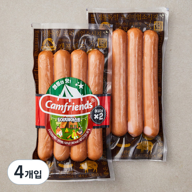 한성기업 도이치 부어스트 후랑크 소시지, 310g, 4개입