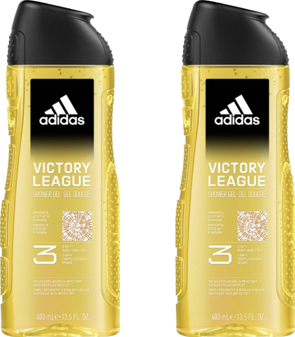 adidas 愛迪達 三效沐浴露 卓越自信 #6169, 400ml, 2瓶