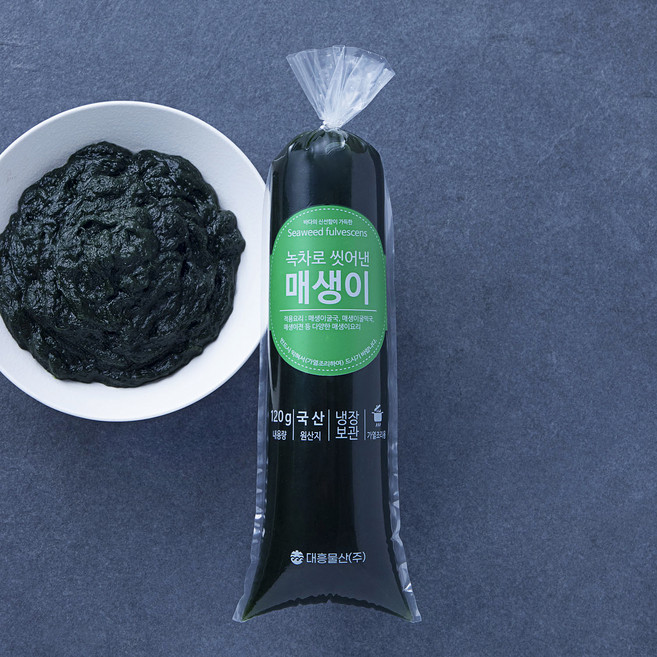 녹차로 씻어낸 매생이, 120g, 1봉