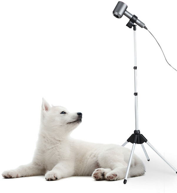 딩동펫 반려동물 각도 높이조절 드라이기 거치대, 블랙, 1개