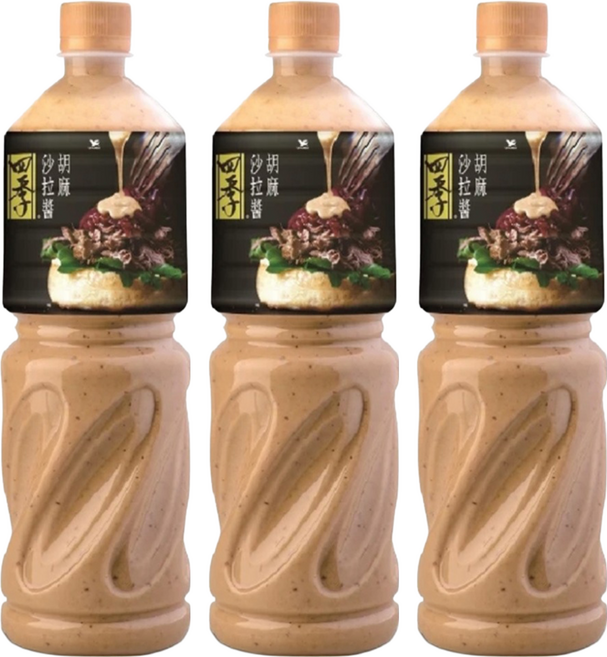 統一 四季 胡麻沙拉醬, 950ml, 3瓶