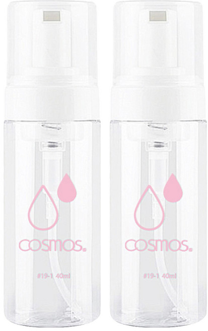 台灣 COSMOS 慕絲瓶 #19 40ml, 透明色, 2個