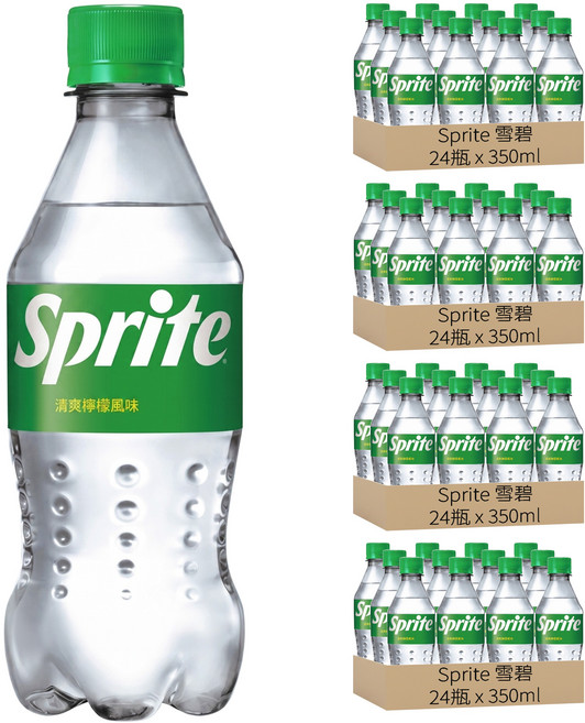 Sprite 雪碧 清爽檸檬風味, 350ml, 96瓶
