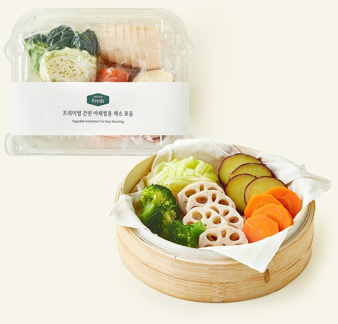 프리미엄 간편 야채찜용 채소 모둠, 450g, 1개