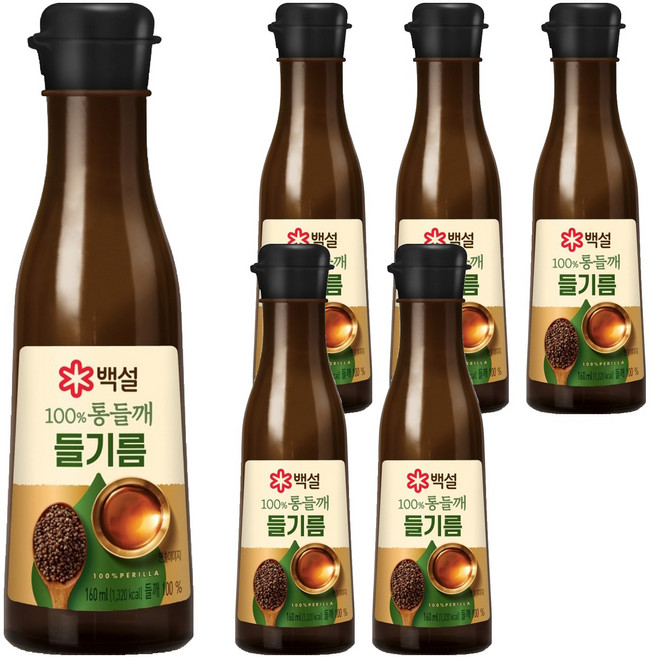 CJ BEKSUL 白雪 全優質紫蘇籽油, 160ml, 6個