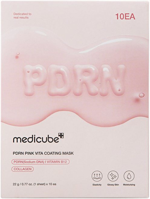 medicube PDRN 粉紅維他命塗層面膜, 1個, 10入