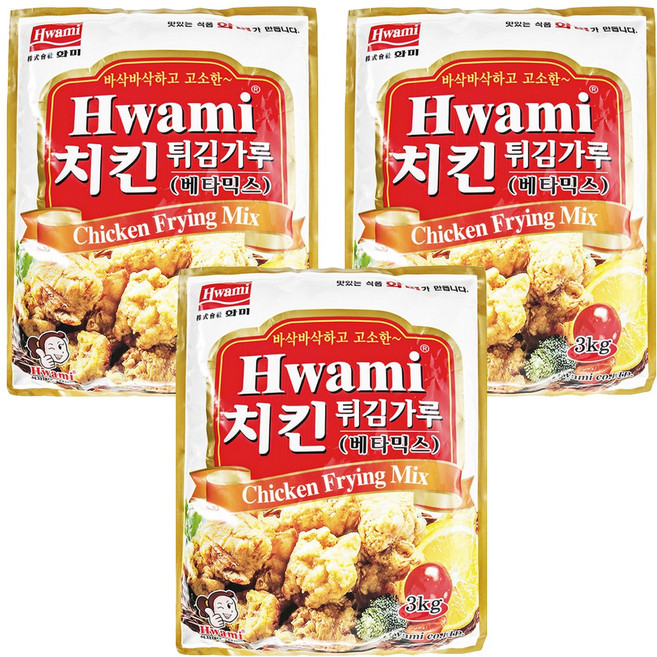 [화미] 치킨튀김가루 베타믹스, 3kg, 3개