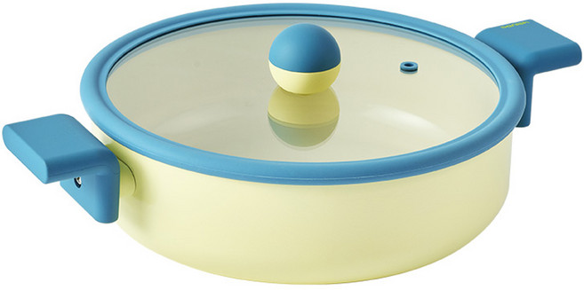 네오플램 인덕션 대니쉬 전골냄비, 24cm, 혼합색상, 1개