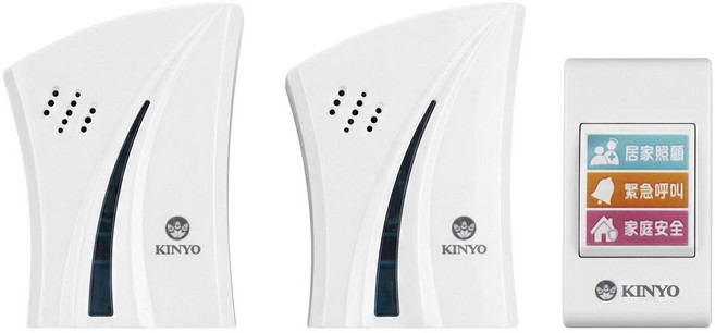Kinyo 1對2交流式遠距離無線門鈴 DBA-376, 1組