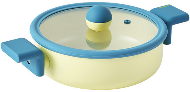 네오플램 인덕션 대니쉬 냄비, 20cm, 혼합색상, 1개