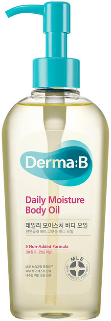 Derma B 日常保濕身體護膚油 99%植物油 安心滋潤身體肌膚, 200ml, 1瓶