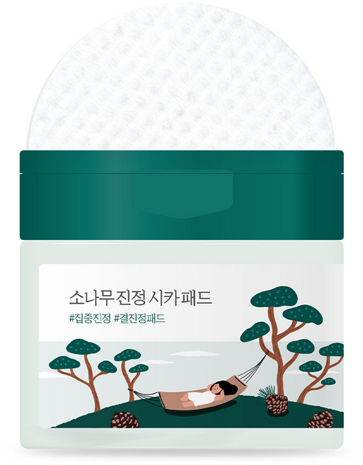 라운드랩 소나무 진정 시카 패드 195ml, 50매입, 1개