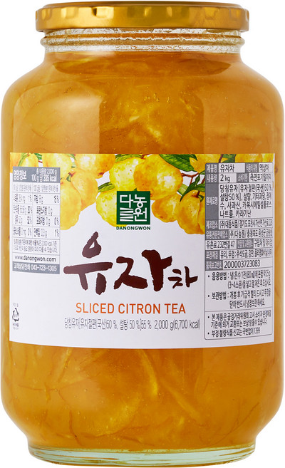 다농원 유자차, 2kg, 1개입, 1개