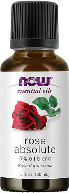 NOW Foods 玫瑰花瓣複方精油, 玫瑰, 30ml, 1瓶