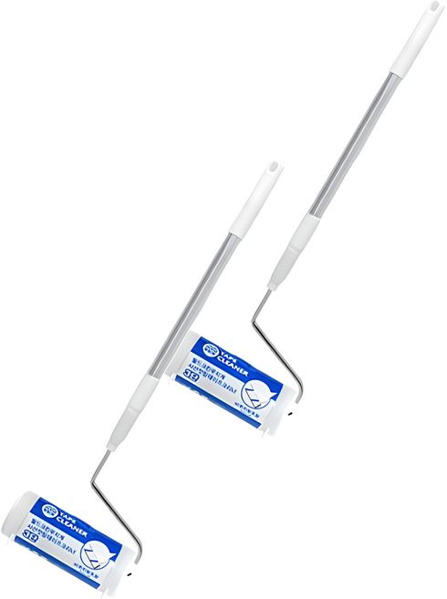 월드크린 테이프 크리너 3단 롱핸들 본품 + 60회 리필, 2세트