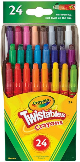 Crayola 繪兒樂 經典色 迷你裝旋轉蠟筆, 24色, 1盒