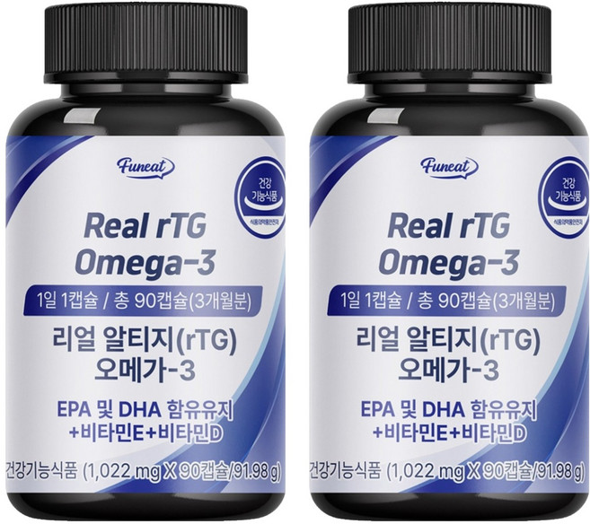 퍼니트 리얼 알티지 오메가 3 91.98g, 90정, 4개