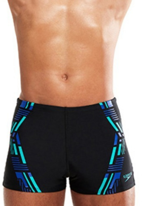 speedo 訓練款四角科技印花泳褲 8-0030331453