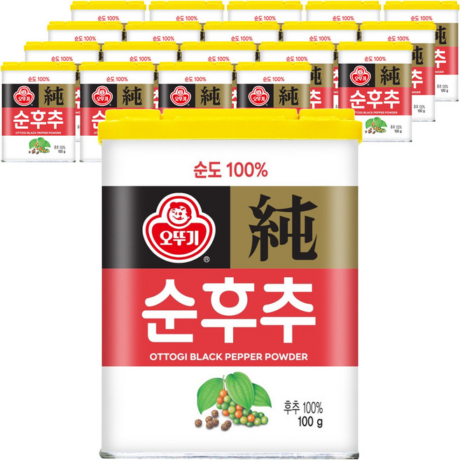 오뚜기 순후추, 100g, 20개