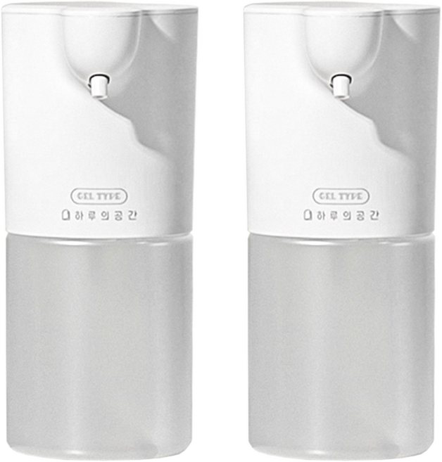 하루의공간 스마트 디스펜서 겔타입 350ml, 혼합색상, 2개