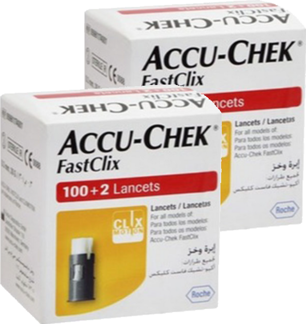 아큐첵 패스트 클릭스 채혈침, 2개, 102개입