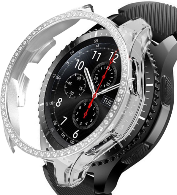 LuA lovel Galaxy Watch水鑽防摔保護殼, 透明