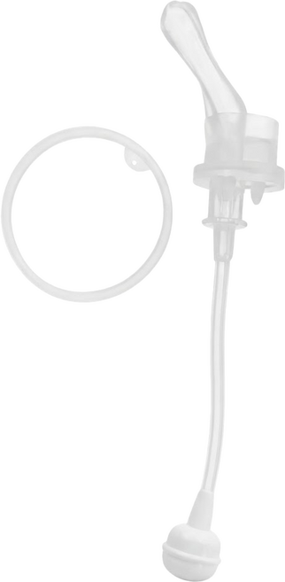 Nuby PPSU學飲杯 吸管配件 粗吸管, 300ml, 1組, 透明