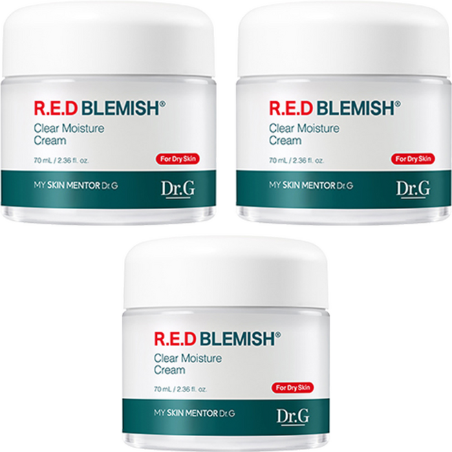 닥터지 레드 블레미쉬 클리어 모이스처 크림, 70ml, 3개