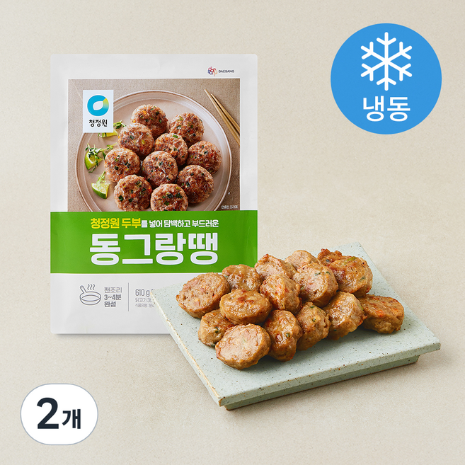 청정원 동그랑땡 (냉동), 610g, 2개