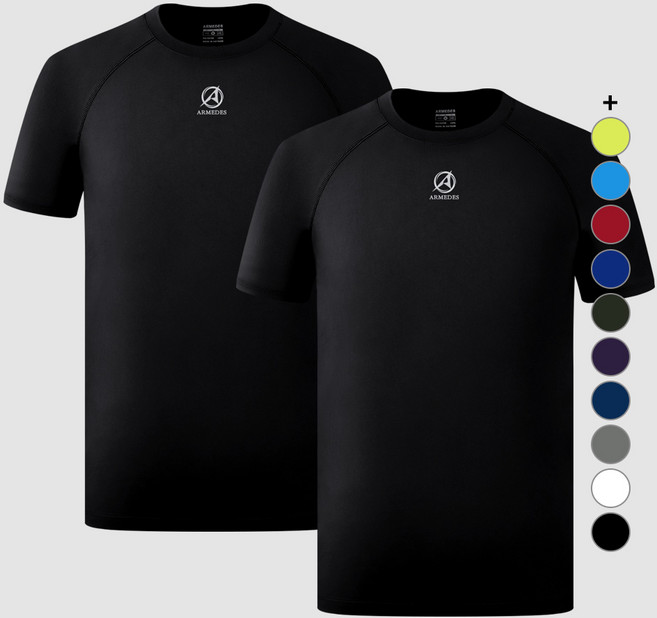 ARMEDES 男性機能性涼感短袖T恤 AR-191 2件組