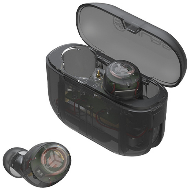 美國 JLAB GO Air POP CLEAR 真無線藍牙耳機, EBJBOPSPRTRBLK82, 黑色