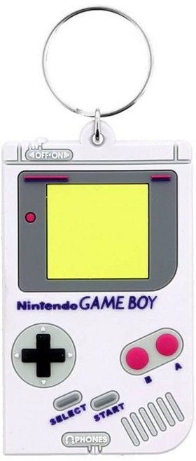 Nintendo 任天堂 Gameboy 英國進口鑰匙圈 尺寸6 x 4.5 x 0.2 cm, 任天堂掌機造型 白色, 1個