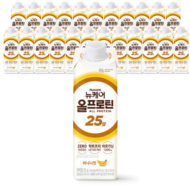 뉴케어 정품 올프로틴 바나나맛, 245ml, 24개
