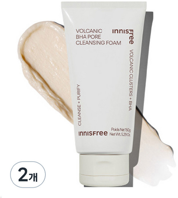 이니스프리 화산송이 바하 모공 클렌징폼, 150g, 2개