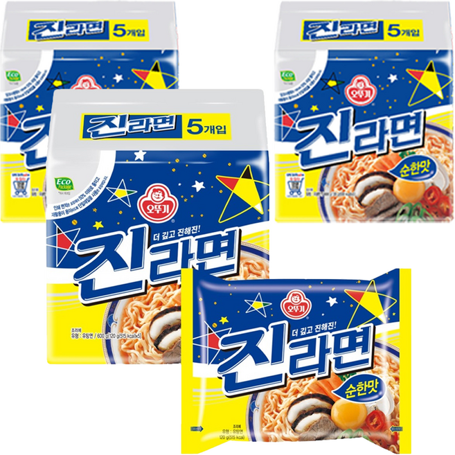 오뚜기 진라면 순한맛, 15개