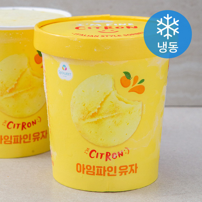 스노윗 아임 파인 유자 (냉동), 474ml, 1개입, 1개