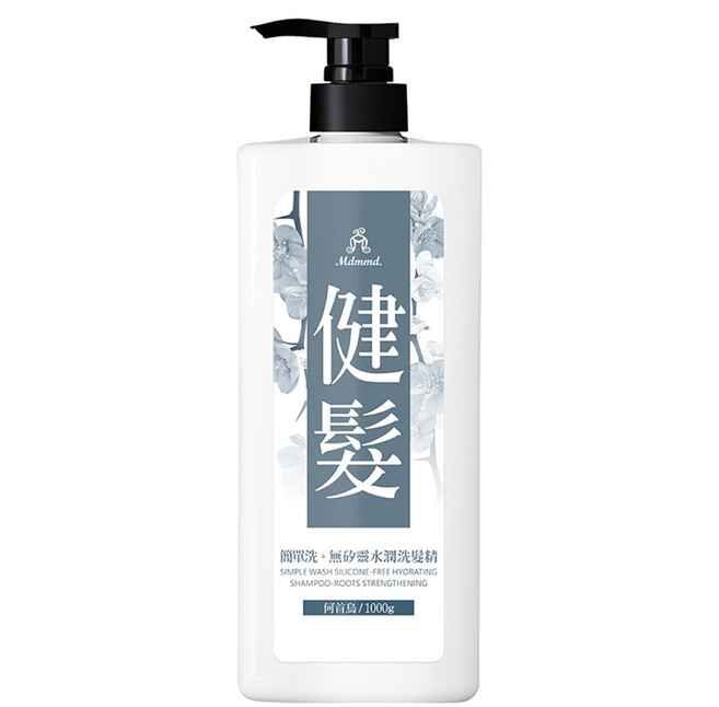 Mdmmd. 明洞國際 簡單洗 無矽靈水潤洗髮精 健髮, 1kg, 1瓶